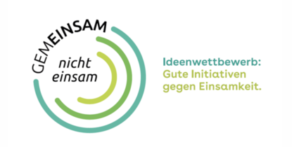 Logo des Ideenwettbewerbs „GEMEINSAM – nicht einsam“